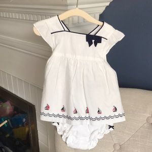 Janie and Jack Nautical Dress and Bloomers